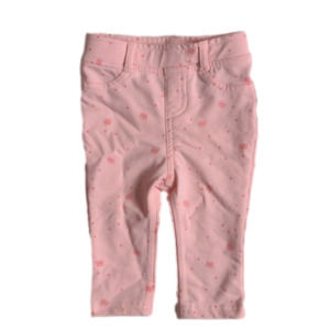Joe Fresh Pink Flower Infant Pants * 3-6M